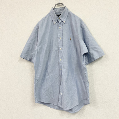 RALPH LAUREN　ラルフローレン　半袖シャツ/ボタンダウンシャツ　青　ブルー　Mサイズ