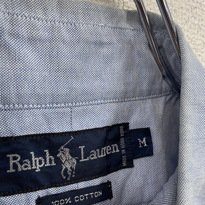 RALPH LAUREN　ラルフローレン　半袖シャツ/ボタンダウンシャツ　青　ブルー　Mサイズ
