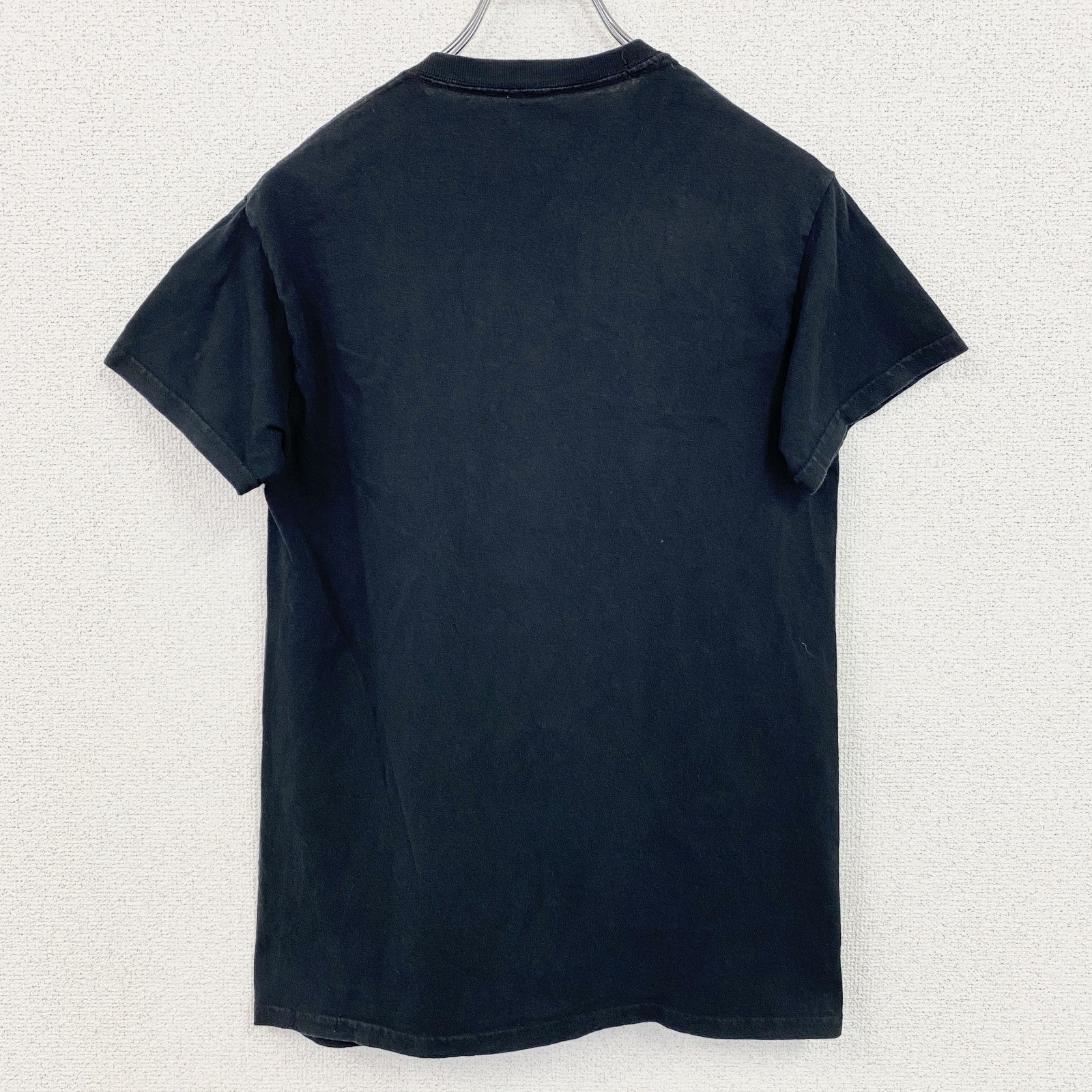 古着 used　NARUTO　ナルト疾風伝　カカシ　半袖アニメプリントＴシャツ　キャラクターデザイン　黒　ブラック　Sサイズ
