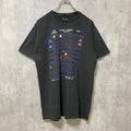 古着 used　Rubik’s × PACMAN　パックマン　半袖ゲームプリントTシャツ　黒　ブラック　レトロデザイン　Lサイズ