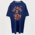 古着 used　NIKE　ナイキ　半袖プリントTシャツ　MLB　デトロイトタイガーズ　野球　ベースボール　ネイビー　Lサイズ