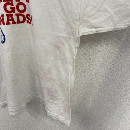 00s　GILDAN　ギルダン　半袖プリントTシャツ　エロT　クルーネック　ヴィンテージ　白　ホワイト　2XLサイズ