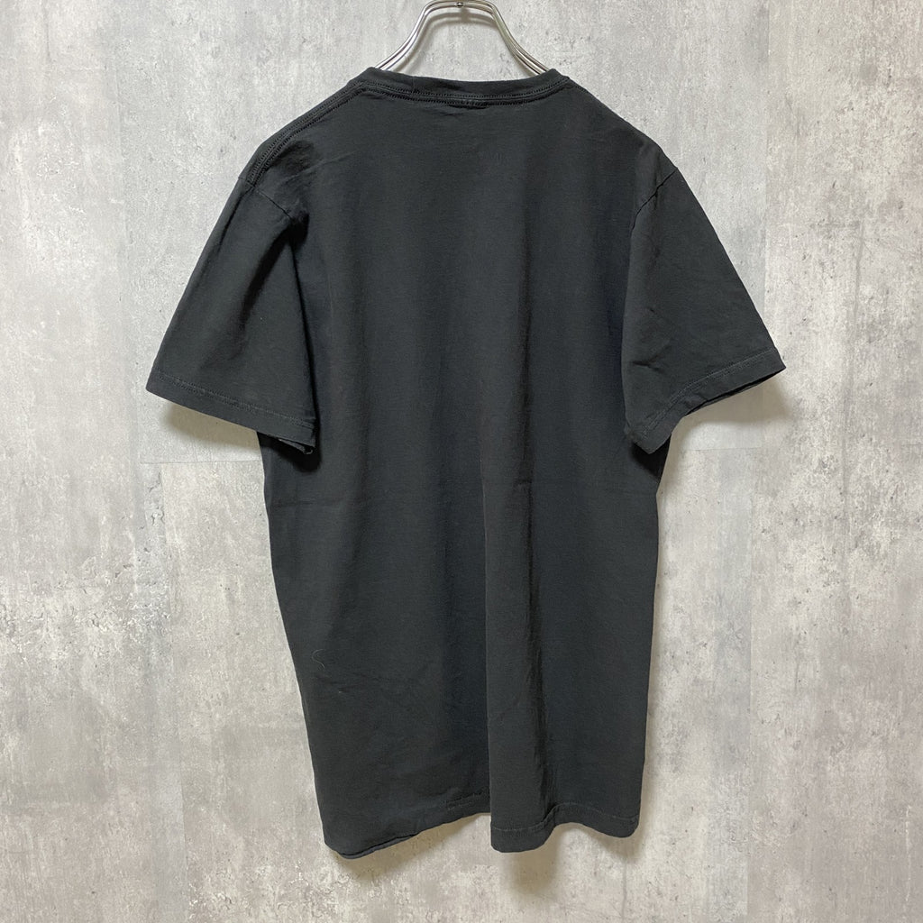 古着 used　Rubik’s × PACMAN　パックマン　半袖ゲームプリントTシャツ　黒　ブラック　レトロデザイン　Lサイズ