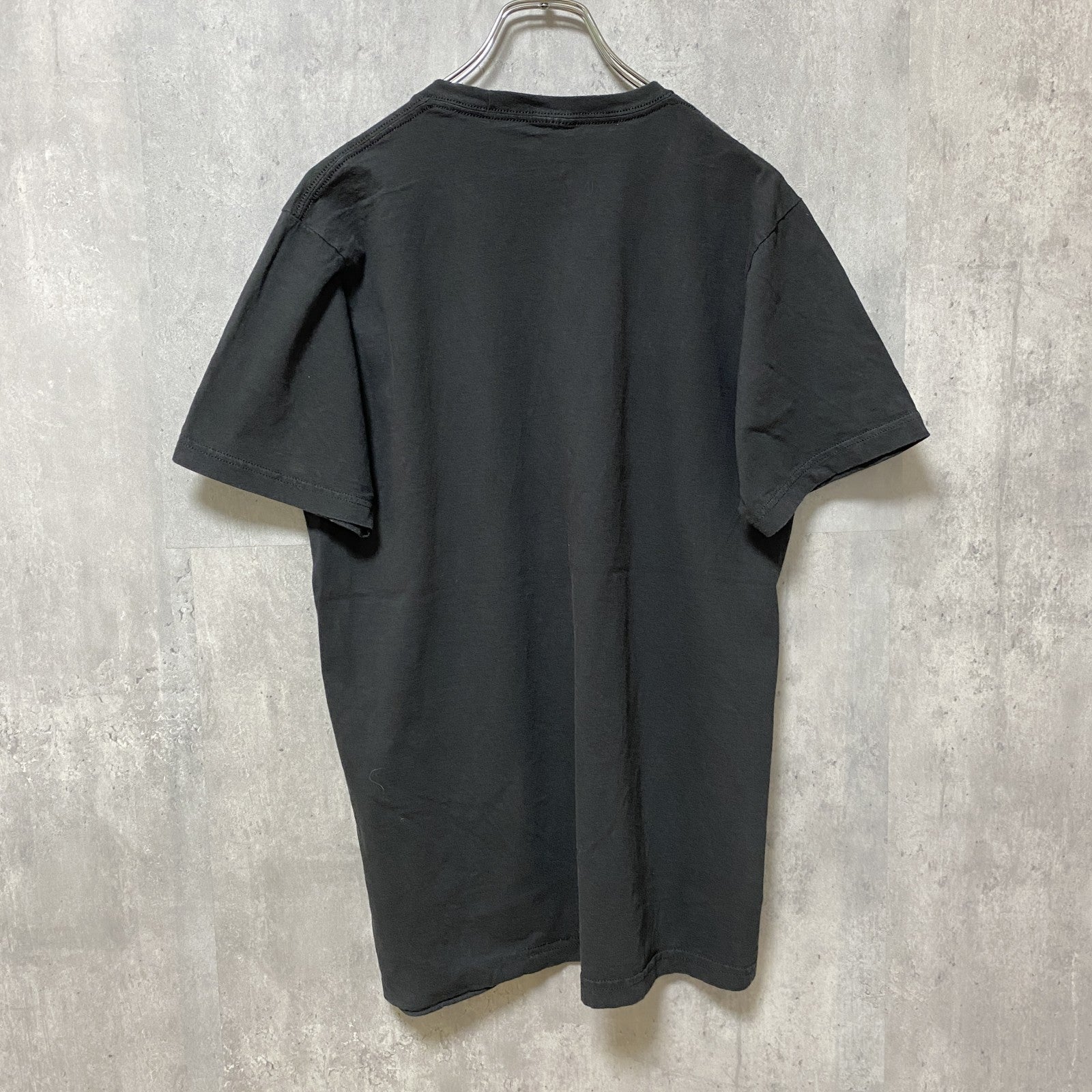 古着 used　Rubik’s × PACMAN　パックマン　半袖ゲームプリントTシャツ　黒　ブラック　レトロデザイン　Lサイズ