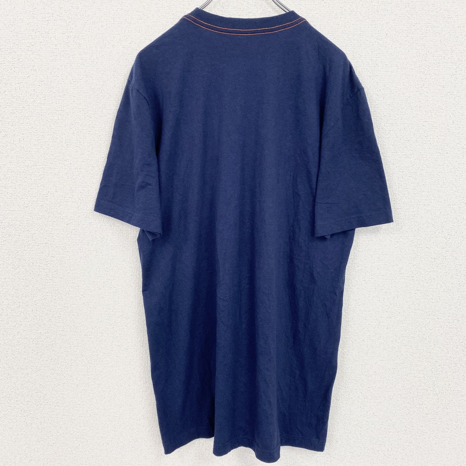 古着 used　NIKE　ナイキ　半袖プリントTシャツ　MLB　デトロイトタイガーズ　野球　ベースボール　ネイビー　Lサイズ
