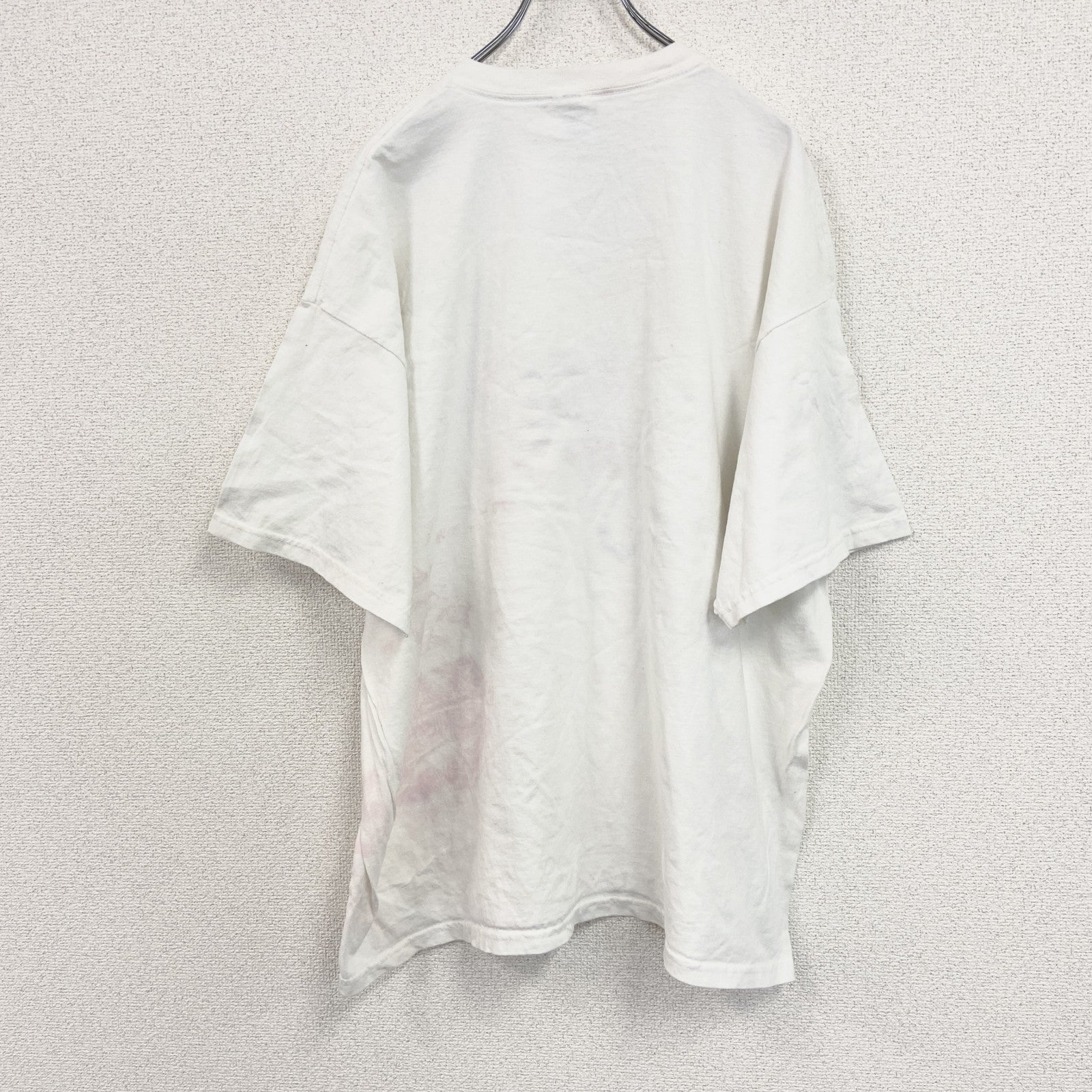 00s　GILDAN　ギルダン　半袖プリントTシャツ　エロT　クルーネック　ヴィンテージ　白　ホワイト　2XLサイズ