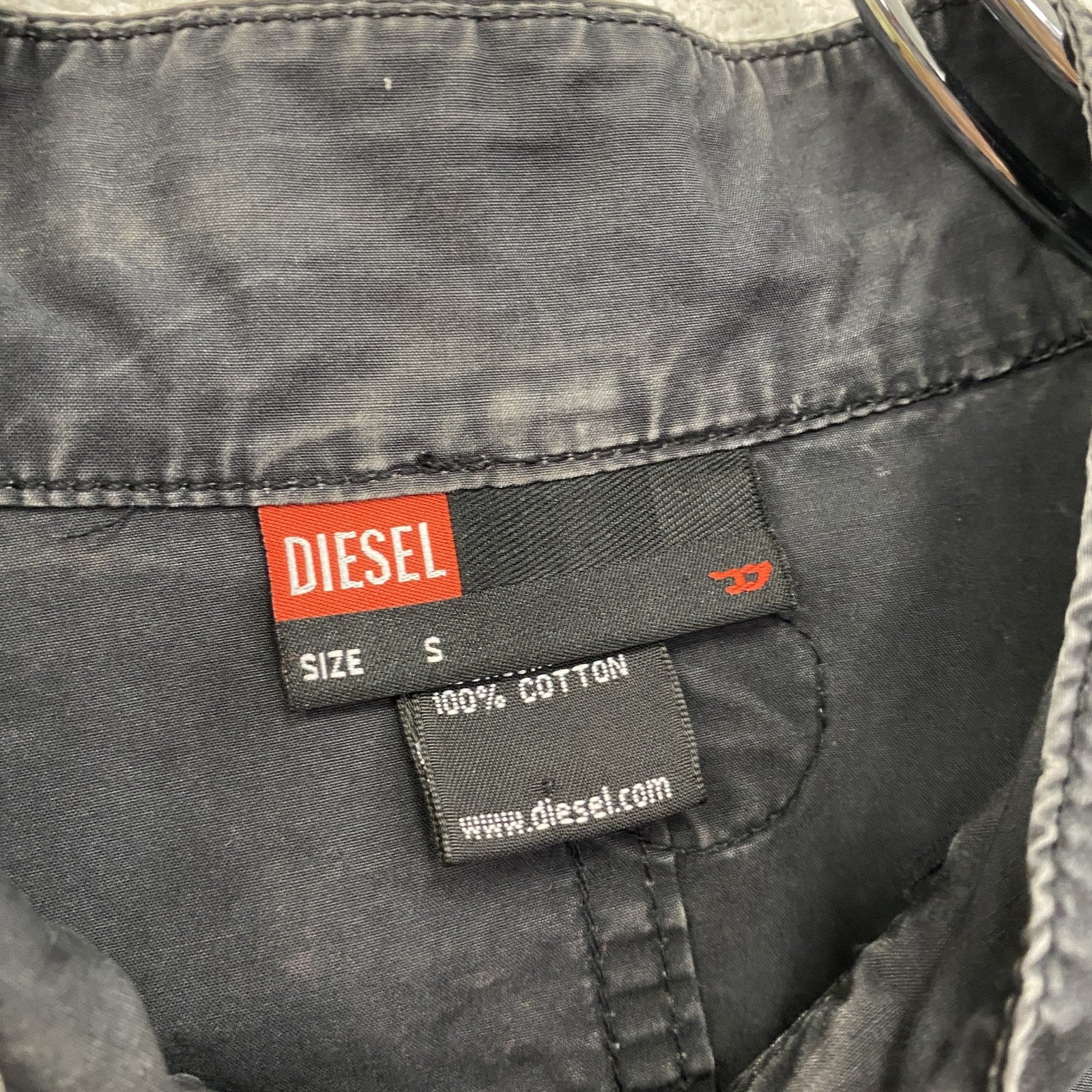 DIESEL　ディーゼル　フルジップジャケット　トラックジャケット/ジャージ　黒　ブラック　Sサイズ