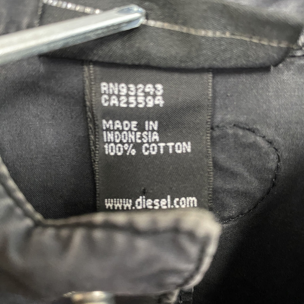 DIESEL　ディーゼル　フルジップジャケット　トラックジャケット/ジャージ　黒　ブラック　Sサイズ