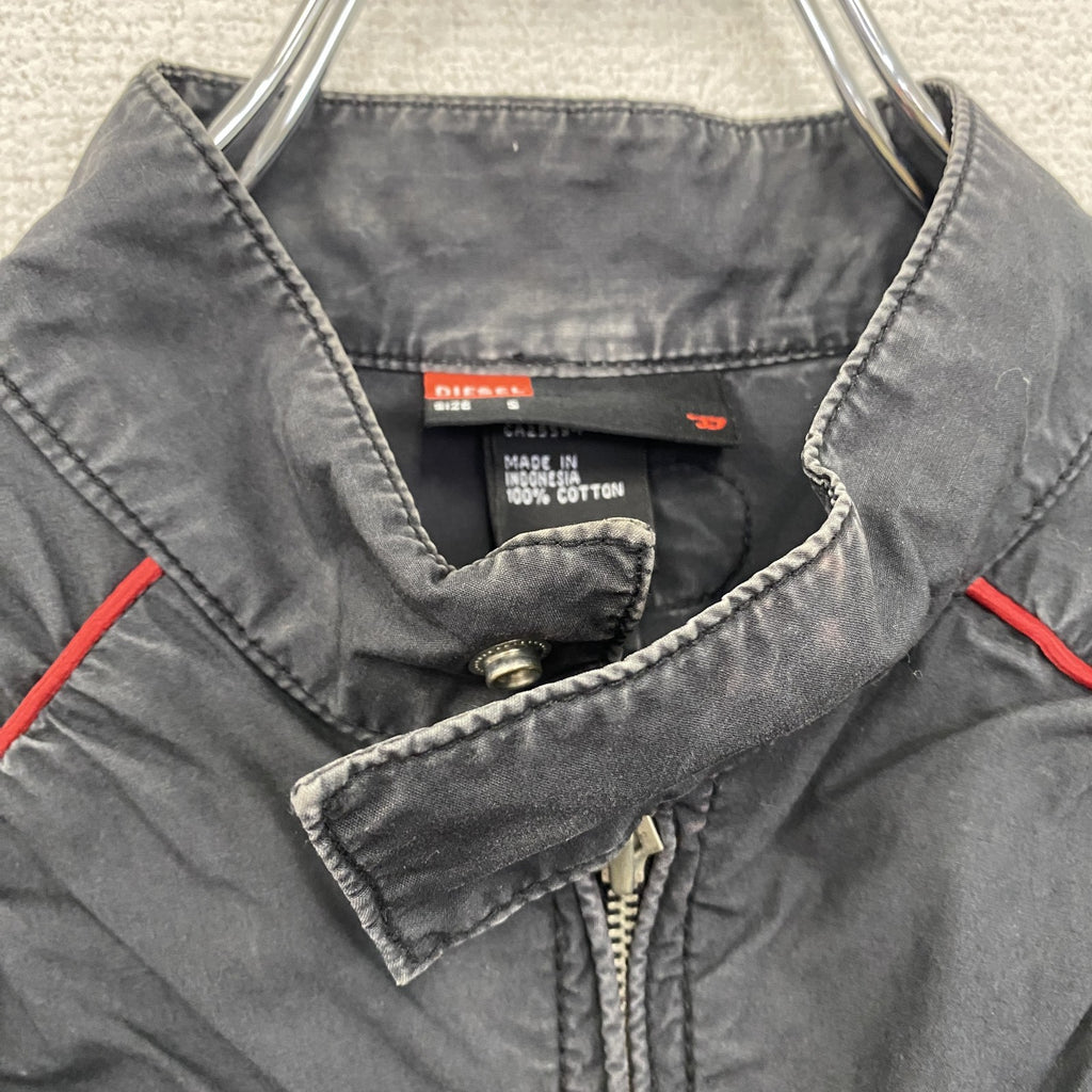 DIESEL　ディーゼル　フルジップジャケット　トラックジャケット/ジャージ　黒　ブラック　Sサイズ