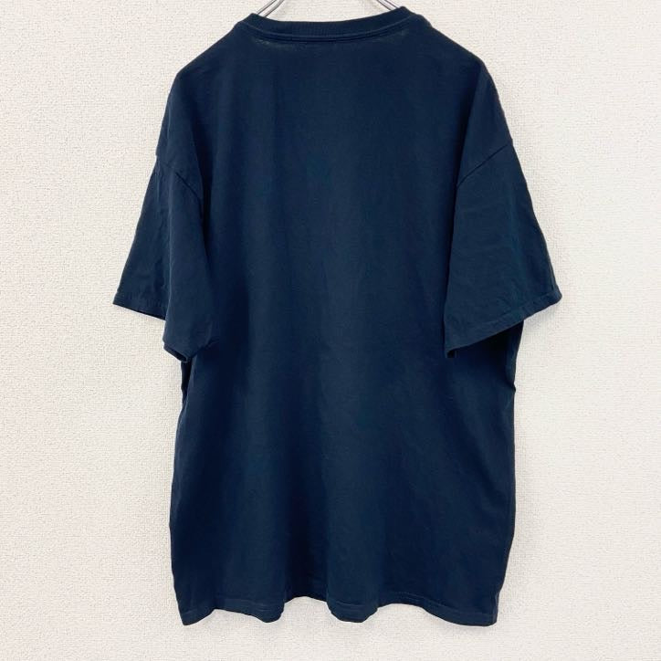 古着 used　NHL　半袖プリントTシャツ　バンクーバーカナックス　クルーネック　紺　ネイビー　XLサイズ
