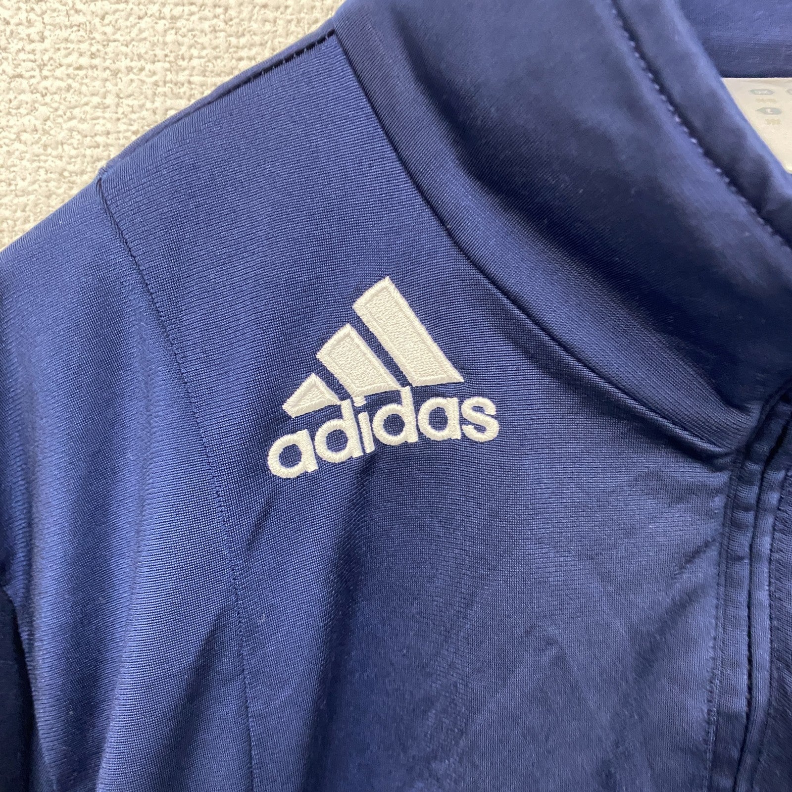 00s　adidas　アディダス　トラックジャケット/ジャージ　ヴィンテージ　紺　ネイビー　2XOサイズ
