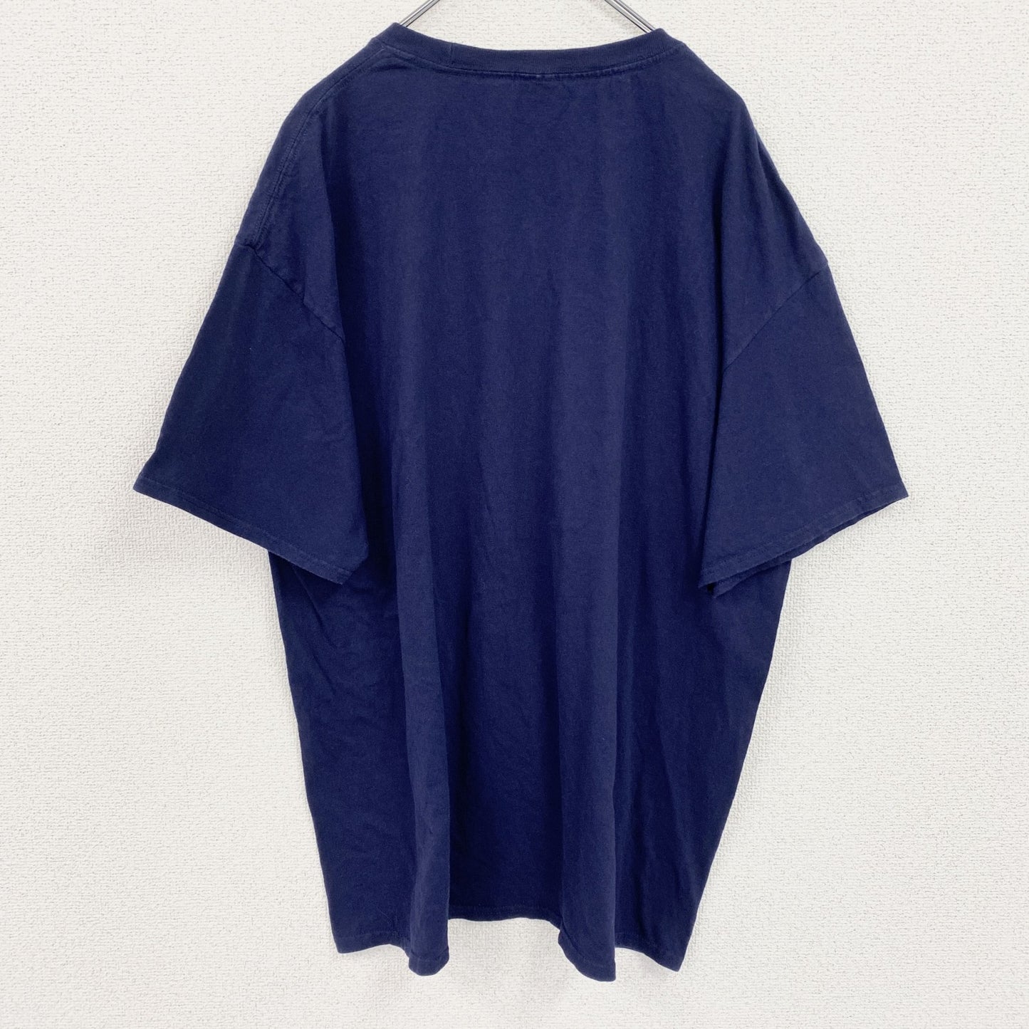 champion　チャンピオン　半袖プリントTシャツ　アーチプリント　クルーネック　現行　紺　ネイビー　2XLサイズ