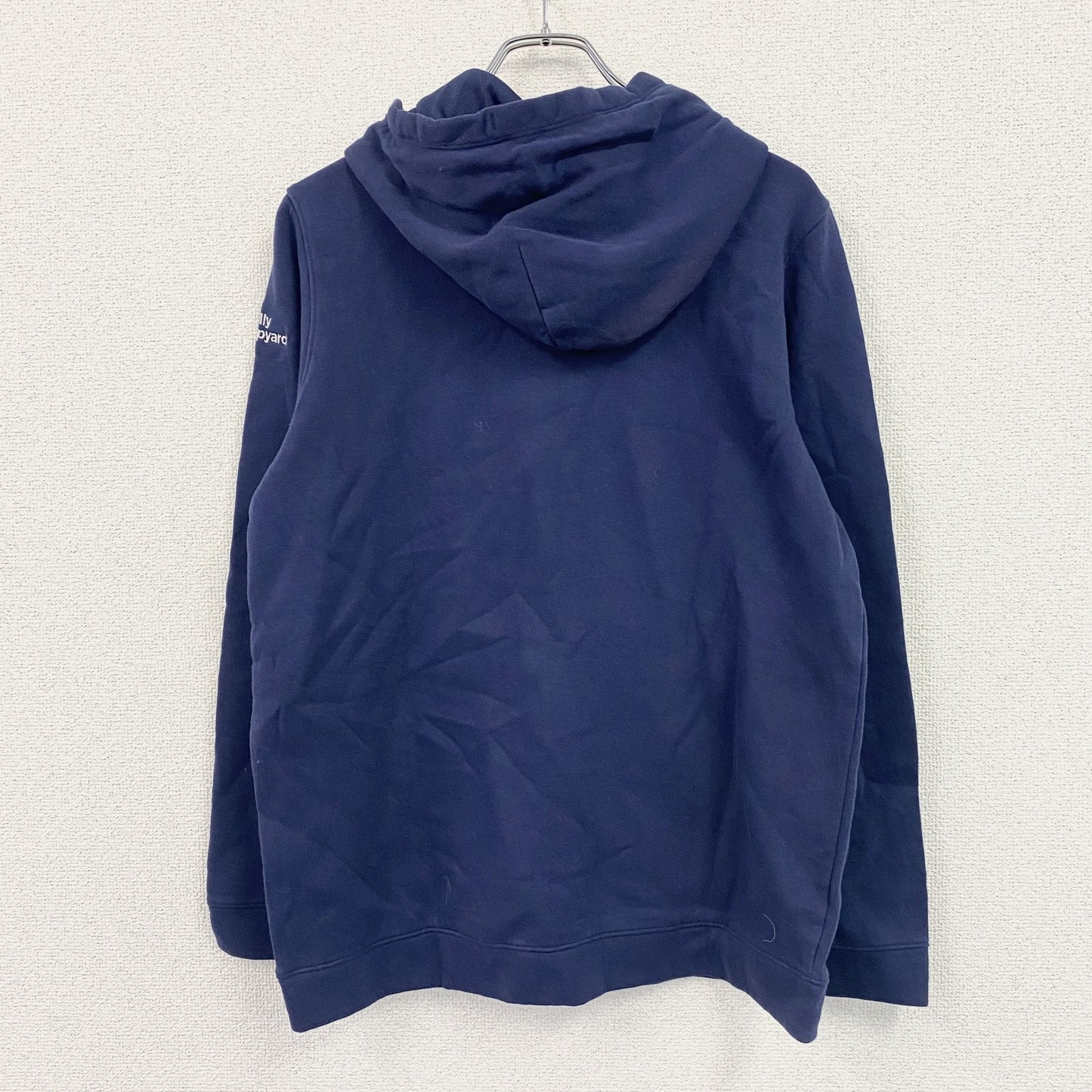 UNDER ARMOUR　アンダーアーマー　スウェットパーカー/フーディー　刺繡ロゴ　紺　ネイビー　Lサイズ