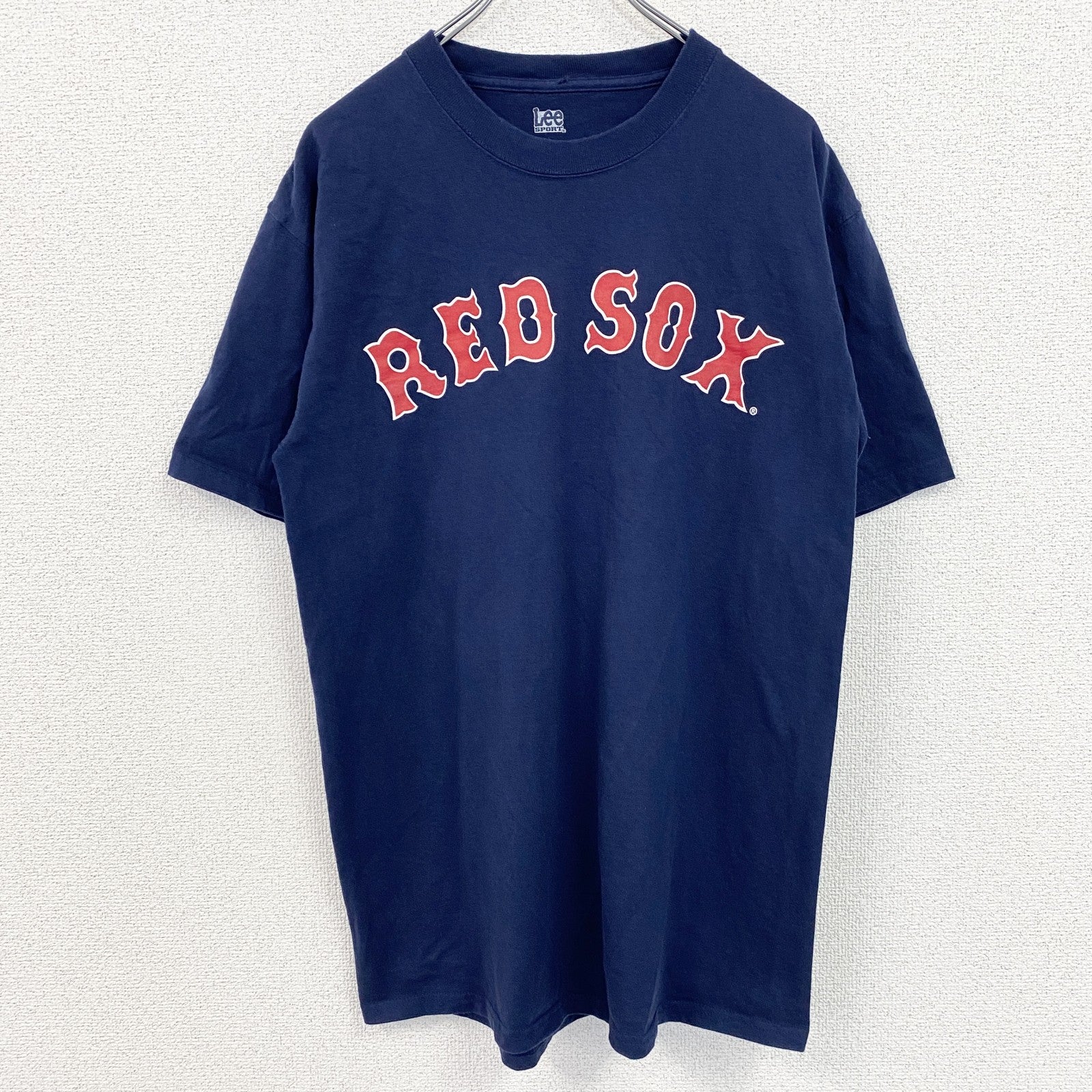 古着 used　Lee　リー　松坂大輔　半袖プリントＴシャツ　MLB　RED SOX　ベースボール　背番号　ネイビー　Mサイズ