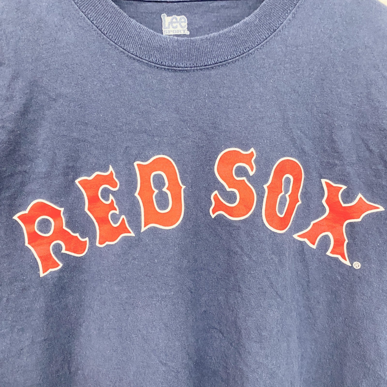 古着 used　Lee　リー　松坂大輔　半袖プリントＴシャツ　MLB　RED SOX　ベースボール　背番号　ネイビー　Mサイズ