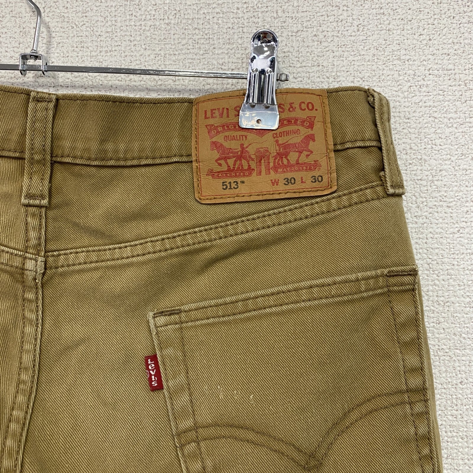 Levi's　リーバイス　513　デニムパンツ/ジーンズ　ジップフライ　キャメル　W30サイズ