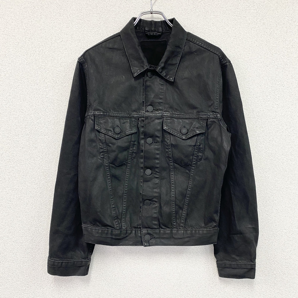 ZARA　ザラ　デニムジャケット/Gジャン　3rdタイプ　フラップポケット　黒　ブラック