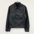 ZARA　ザラ　デニムジャケット/Gジャン　3rdタイプ　フラップポケット　黒　ブラック