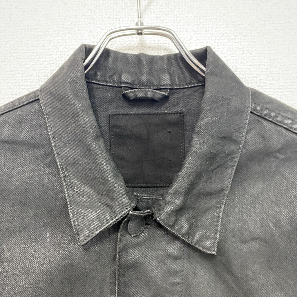 ZARA　ザラ　デニムジャケット/Gジャン　3rdタイプ　フラップポケット　黒　ブラック