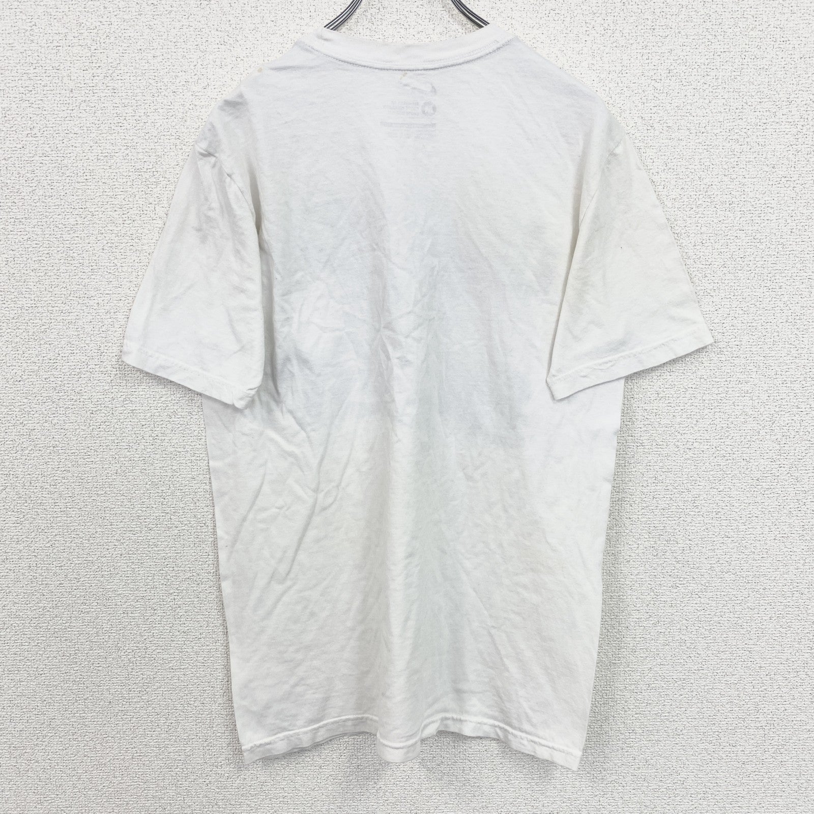 古着 used　NIKE　ナイキ　メキシコ製　半袖英語プリントＴシャツ　クルーネック　白　ホワイト　Mサイズ