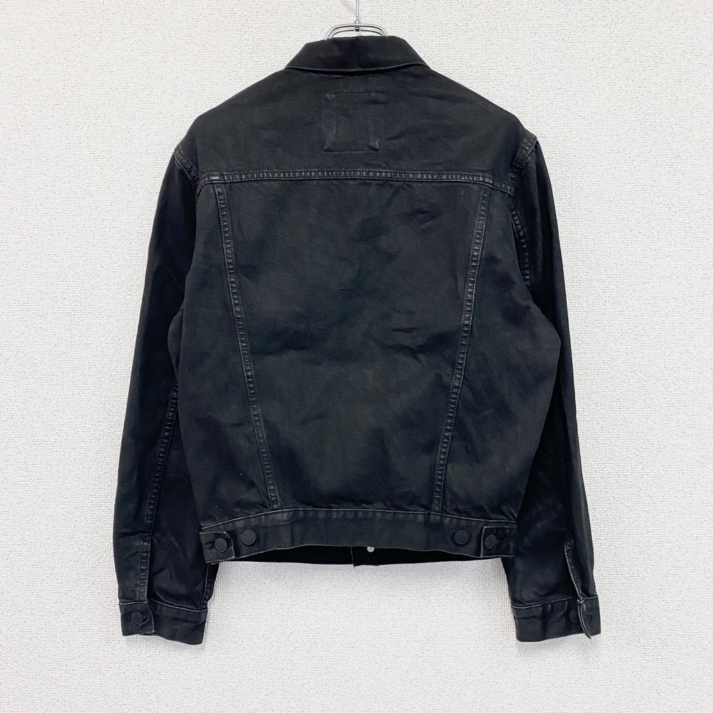 ZARA　ザラ　デニムジャケット/Gジャン　3rdタイプ　フラップポケット　黒　ブラック