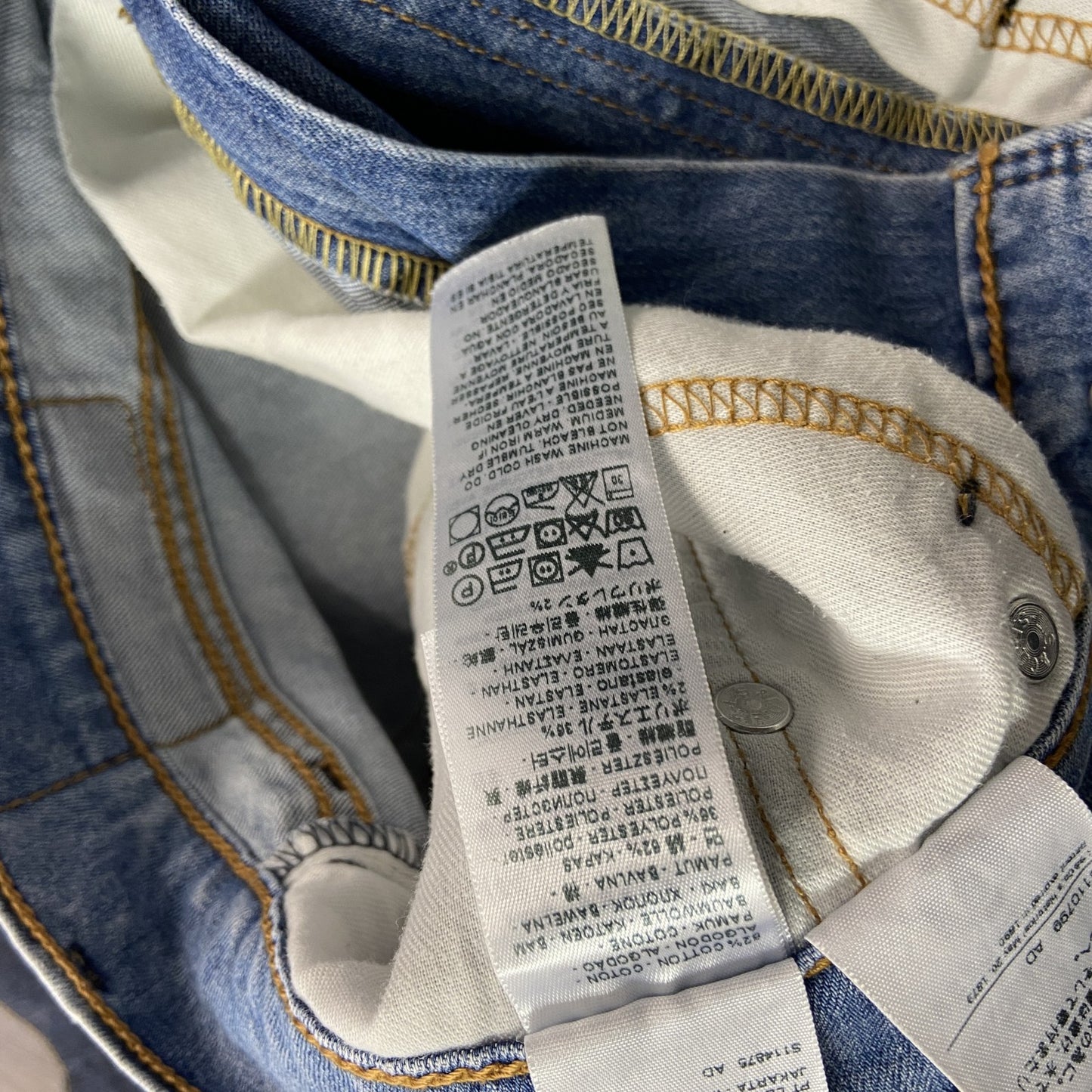Levi's　リーバイス　502　デニムパンツ/ジーンズ　ジップフライ　インディゴ　W34サイズ