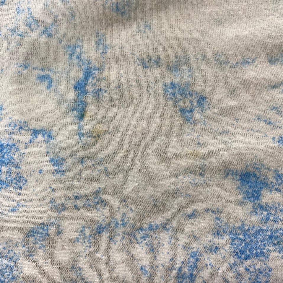 古着 used　NARUTO　ナルト疾風伝　サスケ　長袖タイダイ柄プリントTシャツ　アニメキャラクターロンT　水色　2XLサイズ