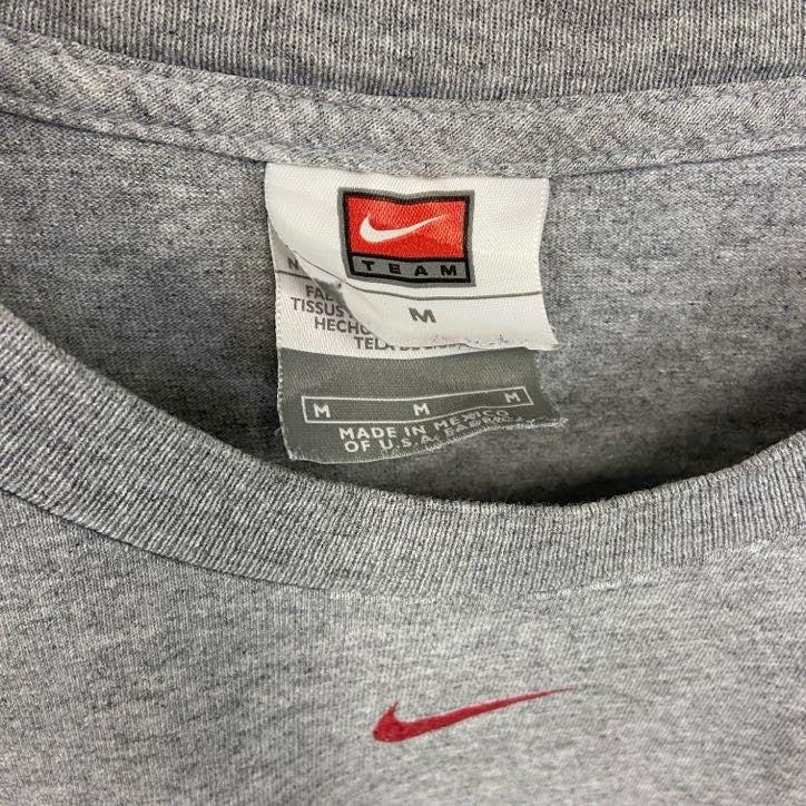 古着 used　NIKE　ナイキ　NHL　半袖プリントTシャツ　ミネソタ　アイスホッケー　灰色　グレー　Mサイズ