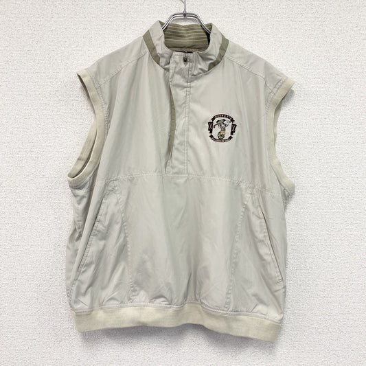 Gear For Sports　ミッキーマウス　ハーフジップベスト　グレー　ベージュ　XLサイズ