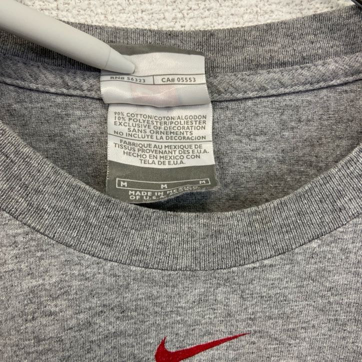 古着 used　NIKE　ナイキ　NHL　半袖プリントTシャツ　ミネソタ　アイスホッケー　灰色　グレー　Mサイズ