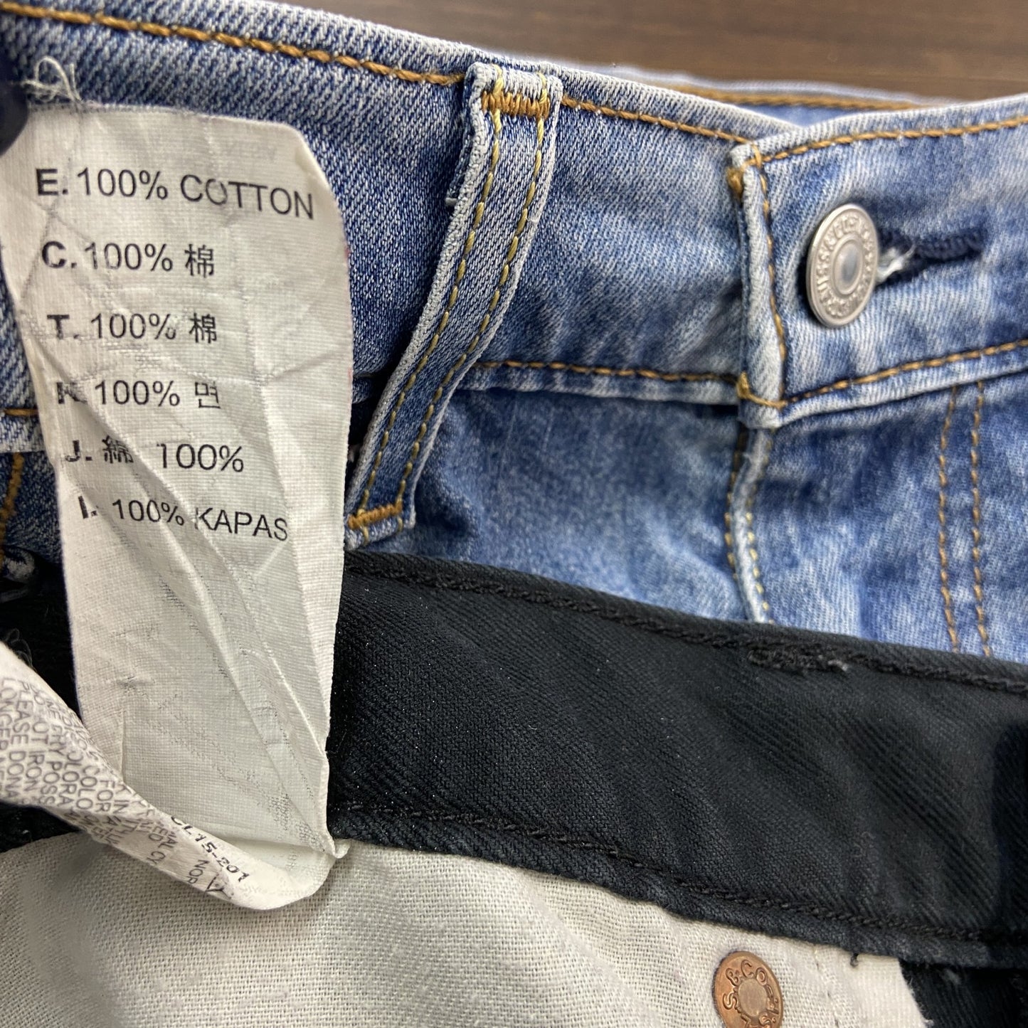 Levi's　リーバイス　502　デニムパンツ/ジーンズ　ジップフライ　黒　ブラック　W33サイズ