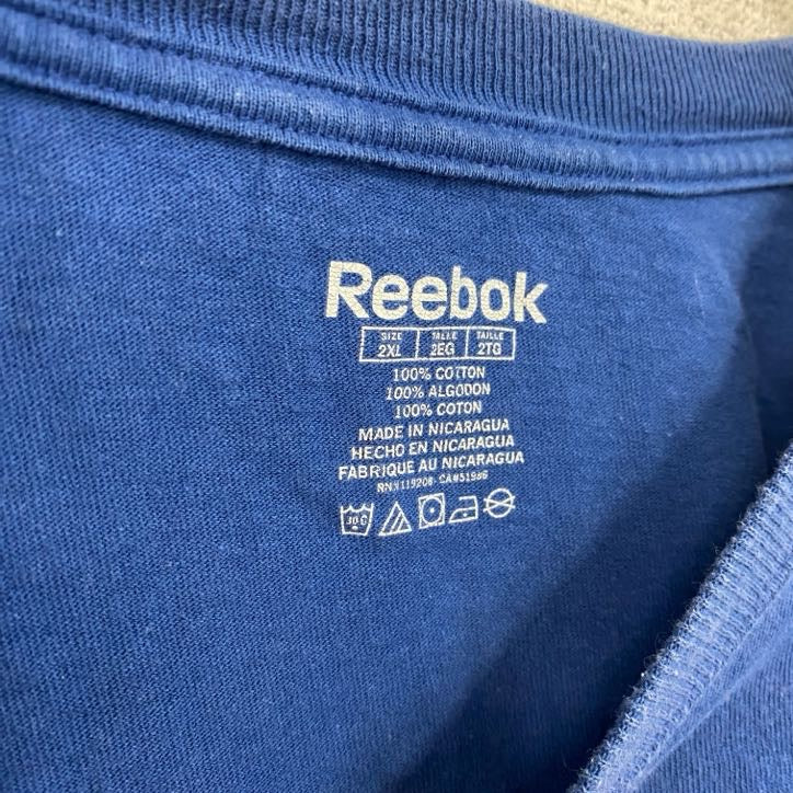 古着 used　Reebok　リーボック　半袖プリントTシャツ　NFL　インディアナポリスコルツ　フットボール　青　2XLサイズ