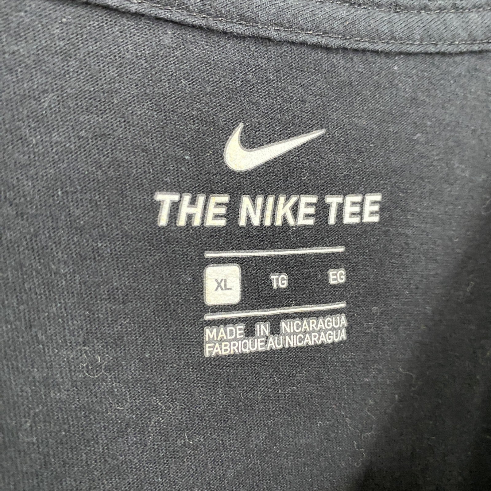 古着 used　NIKE　ナイキ　半袖カレッジロゴプリントＴシャツ　テキサス大学　TEXAS　黒　ブラック　XLサイズ