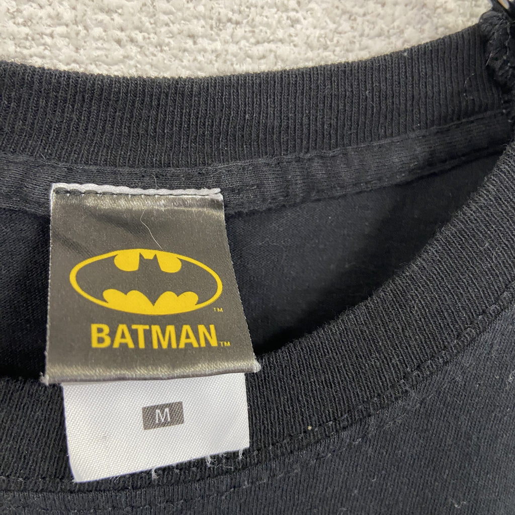 FRUIT OF THE LOOM　バットマン　ハーレイクイン　半袖アニメTシャツ　DCコミックス　黒　ブラック　Mサイズ