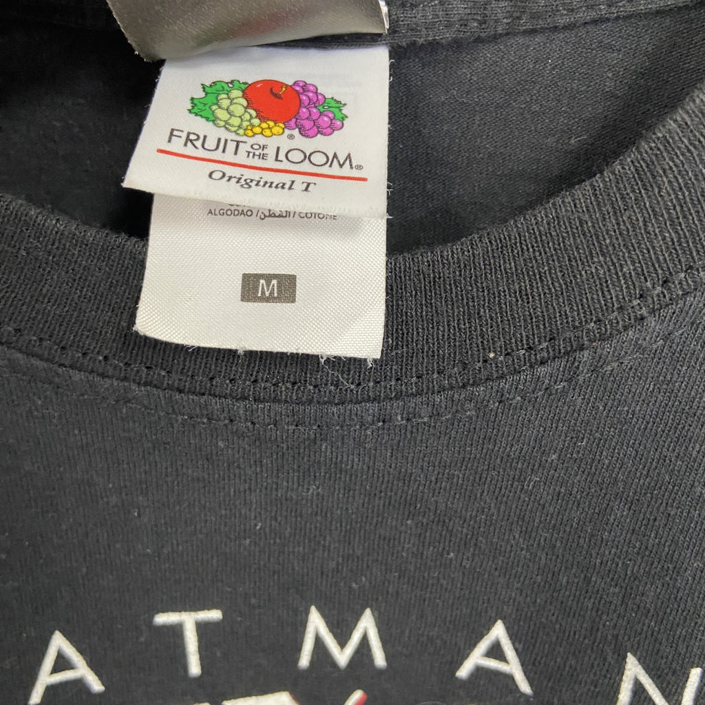 FRUIT OF THE LOOM　バットマン　ハーレイクイン　半袖アニメTシャツ　DCコミックス　黒　ブラック　Mサイズ
