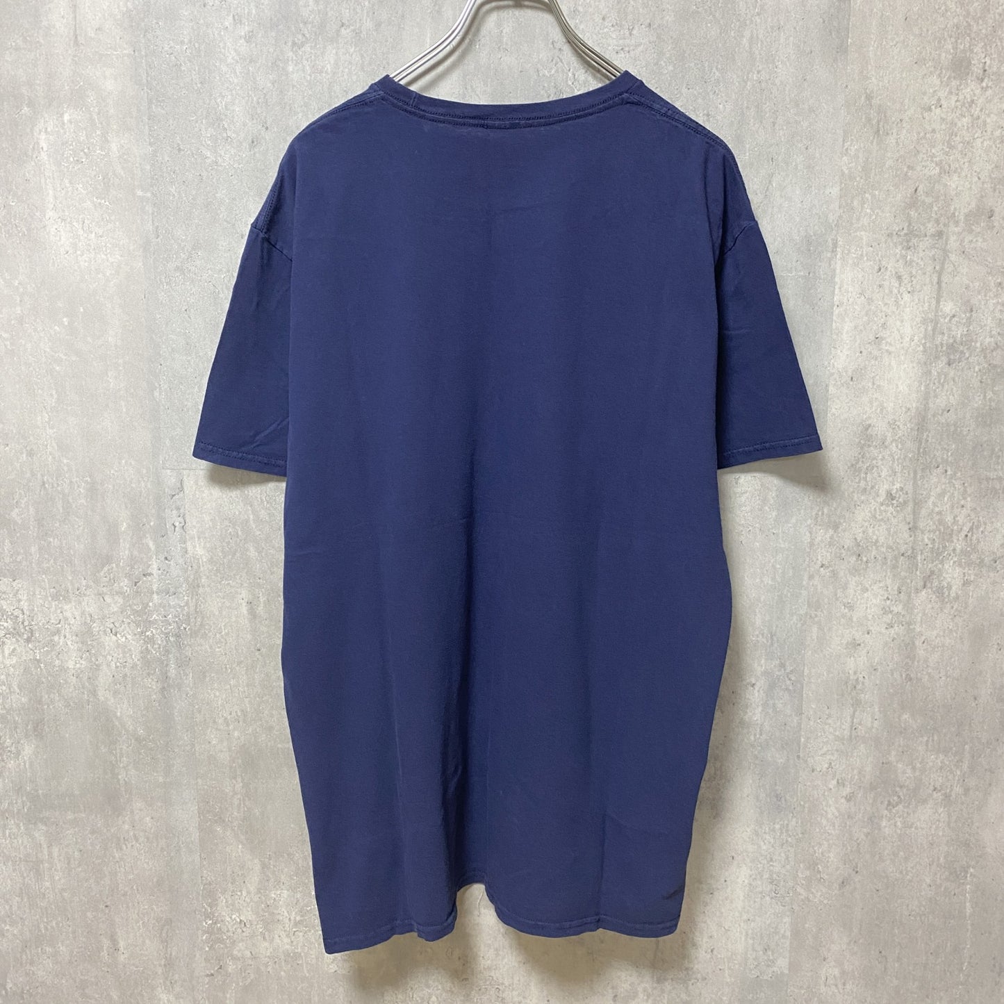 古着 used　Disney　ディズニー　半袖プリントTシャツ　ミッキー　紺　ネイビー　ビッグシルエット　オーバーサイズ