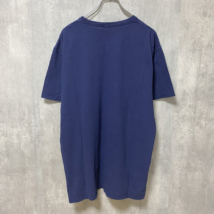 古着 used　Disney　ディズニー　半袖プリントTシャツ　ミッキー　紺　ネイビー　ビッグシルエット　オーバーサイズ