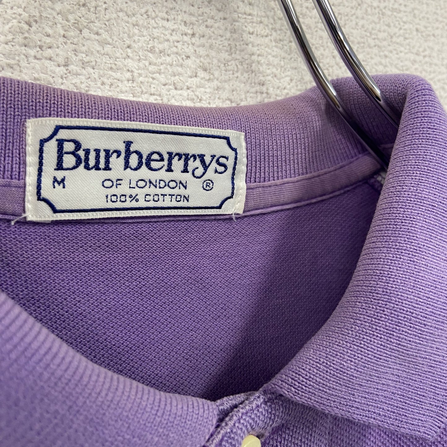 Burberrys　バーバリーズ　半袖ポロシャツ　紫　パープル　Mサイズ