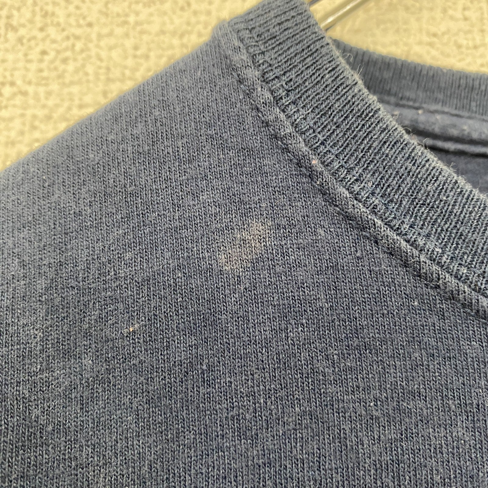 古着 used　adidas　アディダス　半袖カレッジプリントTシャツ　ニューヨークレッドブルズ　背番号　ネイビー　XLサイズ