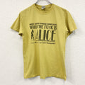 GILDAN　ギルダン　Smokie　スモーキー　半袖プリントバンドTシャツ　Who the Fuck is Alice　黄色　イエロー　Sサイズ