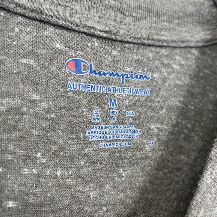 古着 used　champion　チャンピオン　半袖カレッジプリント霜降り柄Tシャツ　フロリダ州立大学　グレー　Mサイズ