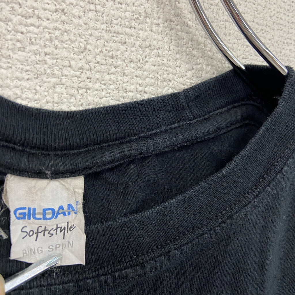 GILDAN　ギルダン　DCコミックス　半袖アニメプリントTシャツ　superhero　黒　ブラック　Lサイズ