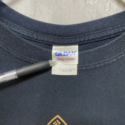 古着 used　GILDAN ギルダン　FILIPINO HERITAGE　半袖プリントTシャツ　レトロデザイン　黒　ブラック