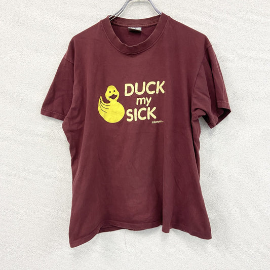 00s　STARWORLD　スターワールド　半袖プリントTシャツ　エロT　ヴィンテージ　ボルドー　Lサイズ