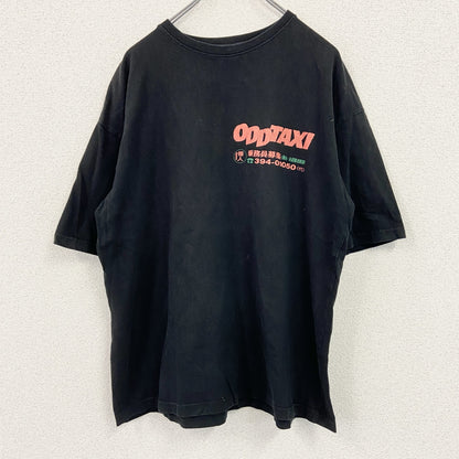 ODD TAXI オッドタクシー　半袖プリントTシャツ　黒　ブラック　Lサイズ
