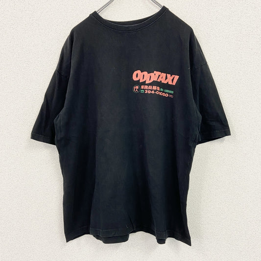 ODD TAXI オッドタクシー　半袖プリントTシャツ　黒　ブラック　Lサイズ
