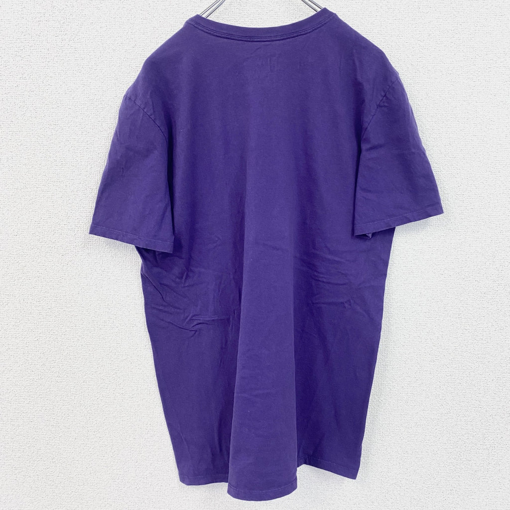 古着 used　NIKE ナイキ　半袖カレッジプリントTシャツ　ワシントン大学　フットボール　スポーツ　紫　Lサイズ