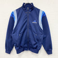 90s　adidas　アディダス　トラックジャケット/ジャージ　パフォーマンスロゴ　刺繍ロゴ　デカロゴ　紺　ネイビー　Mサイズ