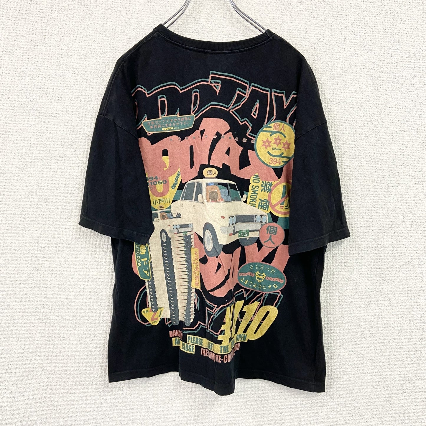 ODD TAXI オッドタクシー　半袖プリントTシャツ　黒　ブラック　Lサイズ