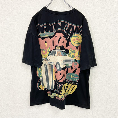 ODD TAXI オッドタクシー　半袖プリントTシャツ　黒　ブラック　Lサイズ